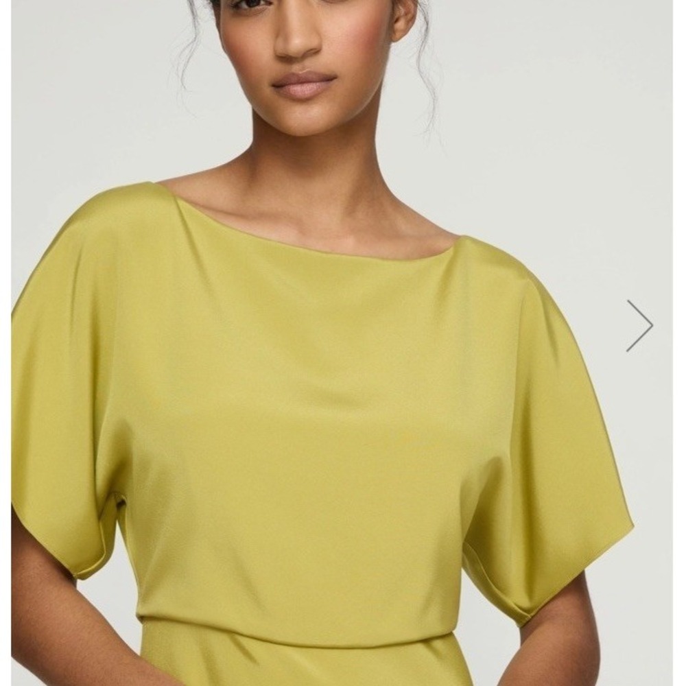 Lafayette 148 New York Women's Black  Butterfly‎ Sleeve Blouson Dress Size 16 - Picture 3 of 10
